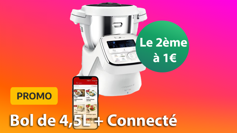 Anniversaire Moulinex Companion : le deuxième robot de cuisson connecté est à 1€ !