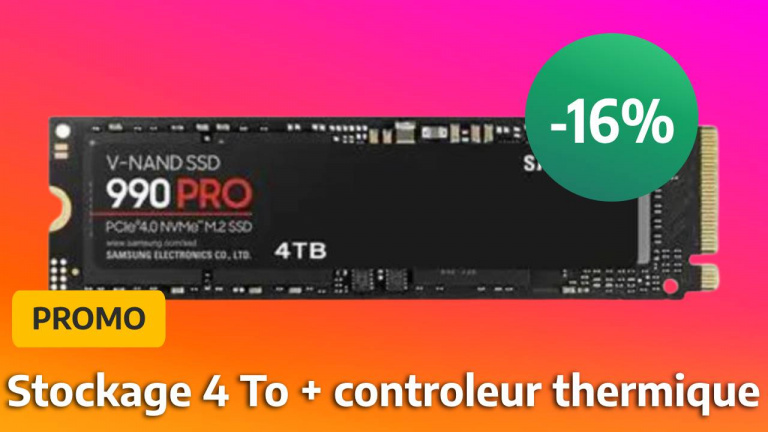 Promo SSD : le 990 Pro 4To bénéficie de 16% de réduction