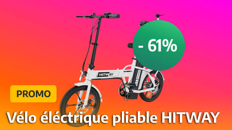 Promo vélo électrique pliable : -61% sur le Hitway