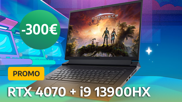 PC portable gamer : Le Dell G16 avec sa RTX 4070 et son Core i9 est en promotion de 300 € ! 