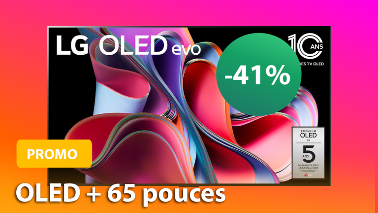 TV 4K OLED : la G3 dans son format 65 pouces est à son meilleur prix 