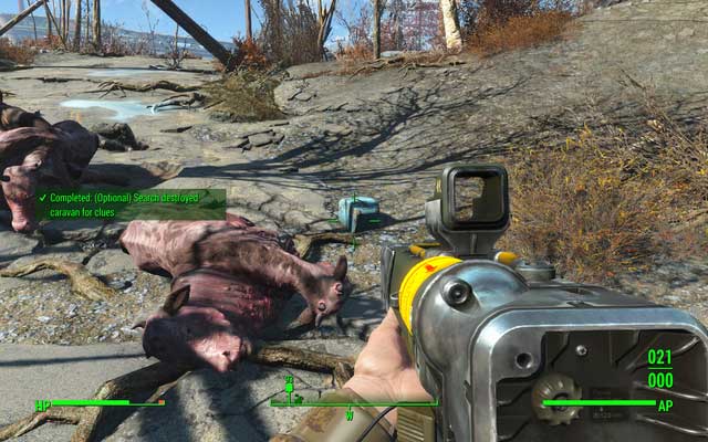 Covenant Fallout 4: How to find the merchant caravan in "The error is human" ?