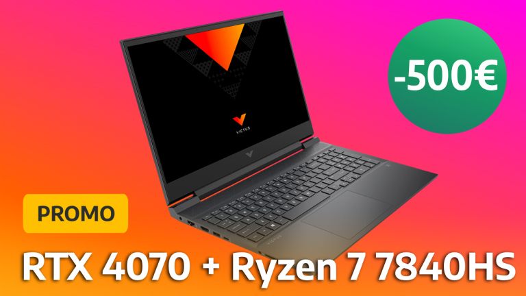 HP Victus : 560 € de réduction sur ce PC portable gamer avec RTX 4070 et Ryzen 7 7840HS !