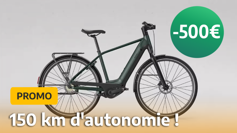Avec ses 150 km d'autonomie et son moteur au couple de 65 Nm, le meilleur vélo électrique voit son prix baisser de 500 € !