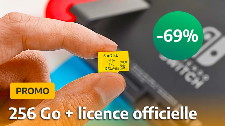 Promo Nintendo Switch : la carte MicroSD 256, l'accessoire le plus essentiel de la console est en réduction ! 