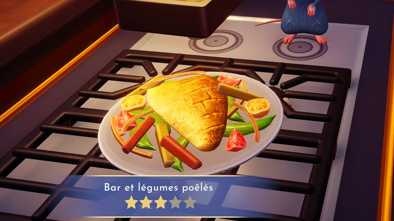 Bar et légumes poêlés Disney Dreamlight Valley : comment préparer cette