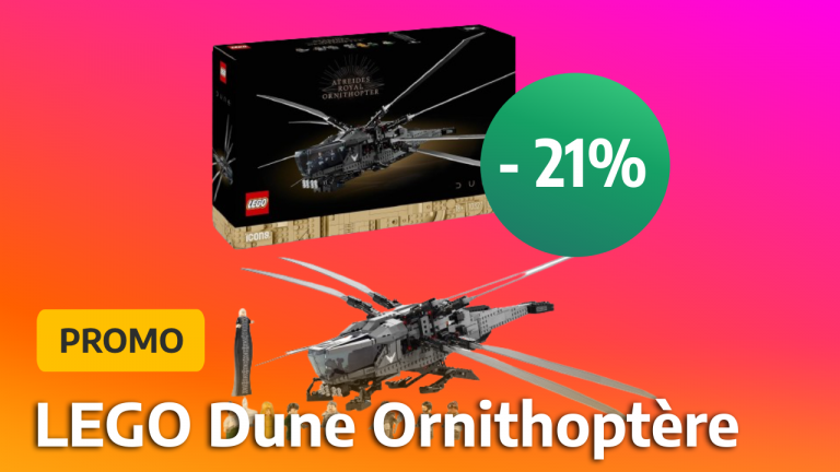 Affiché à -21%, le LEGO Dune Ornithoptère des Atréides est une affaire avant les soldes