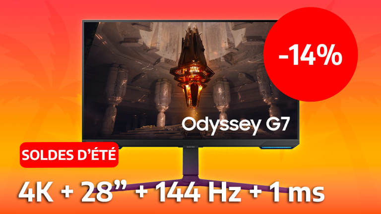 L'écran PC Samsung Odyssey G7 4K est en soldes à moins de 400€