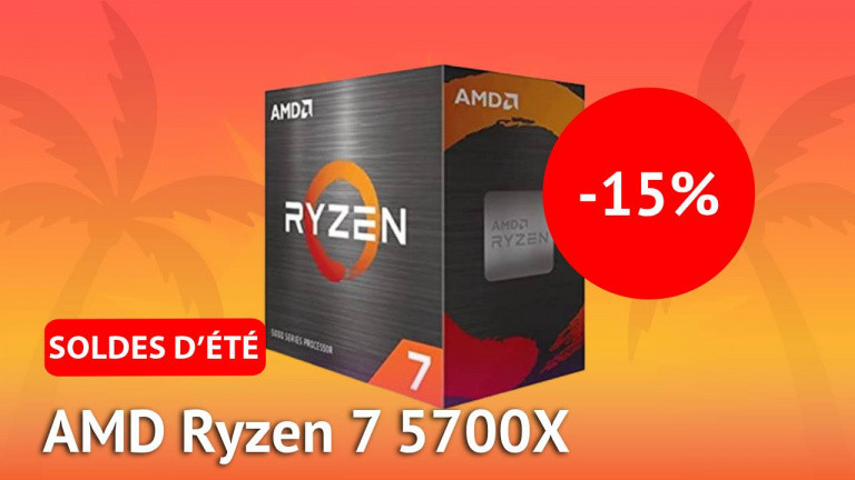 PC gamer : l’excellent processeur AMD Ryzen 7 5700X profite des soldes d’été pour enfin baisser son prix