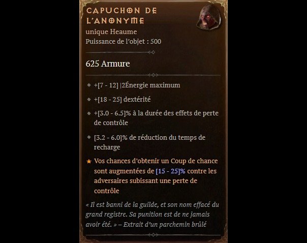 Capuchon de l'Anonyme Diablo 4 : Comment obtenir ce heaume unique ?