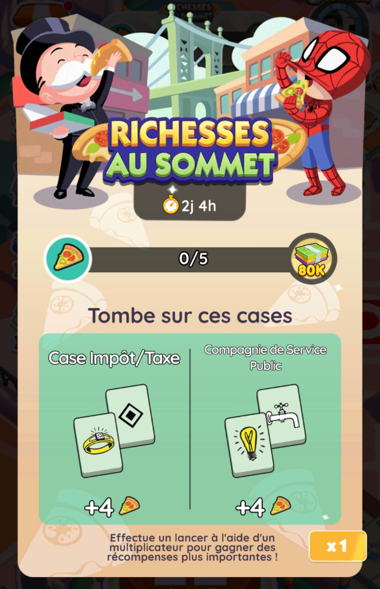 Richesses au sommet Monopoly GO! x Marvel Comment récupérer toutes les