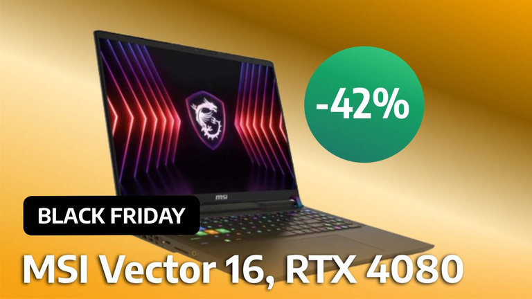 Black Friday : la Fnac s'emballe et détruit le prix du PC portable gamer MSI Vector 16 avec la RTX 4080