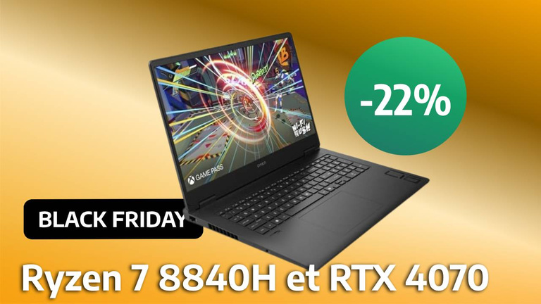 Black Friday : -22% pour l'excellent PC portable gamer HP Victus avec une RTX 4070