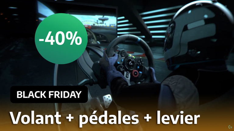 Logitech G29 : Le volant de course parfait pour PS5 et PC gamer est en promotion à -40% pour cette fin de Black Friday !