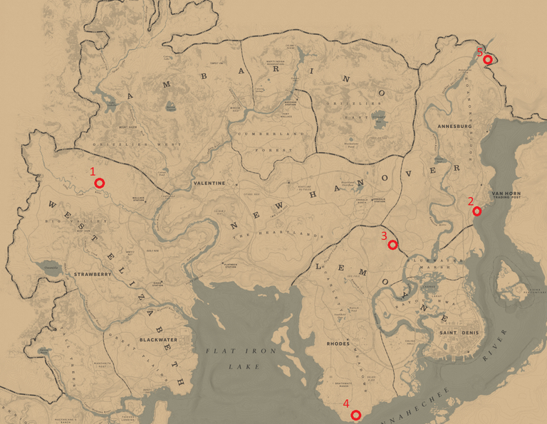 Carte des cambriolages Red Dead Redemption 2 : Retrouvez tous les lieux de cambriolages et nos guides ! 