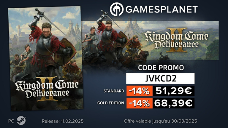 Obtenez un code promo pour Kingdom Come Deliverance 2 sur PC ! Obtenez un code promo pour Kingdom Come Deliverance 2 sur PC !