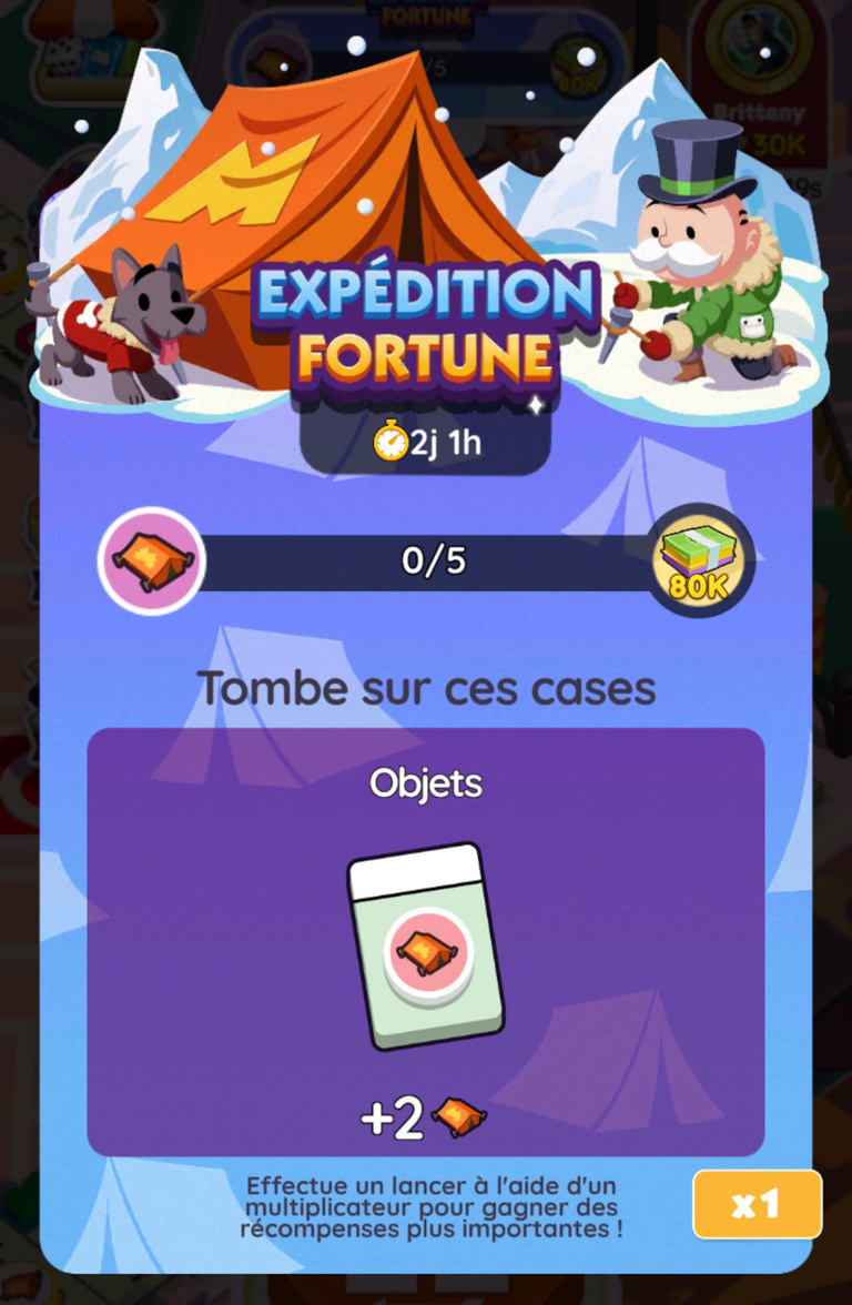 16 015 dés et 199 pioches à récupérer gratuitement sur Monopoly GO! via l'événement "Expédition fortune" 16 015 dés et 199 pioches à récupérer gratuitement sur Monopoly GO! via l'événement "Expédition fortune"