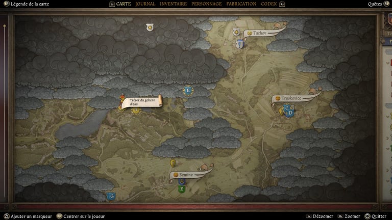 Gobelin d'eau Kingdom Come 2 : Comment résoudre cette carte au trésor ?