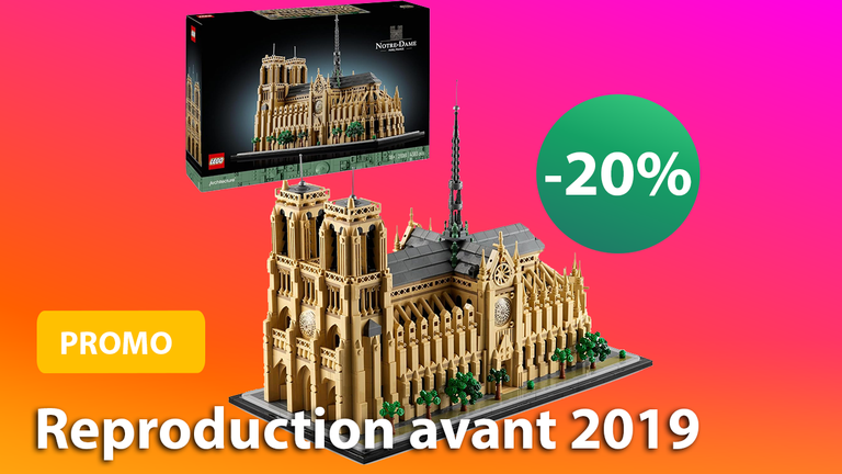 Promo LEGO : complexe et réaliste, le set Notre-Dame de Paris avec ses 4383 pièces est en réduction chez ce marchand bien connu