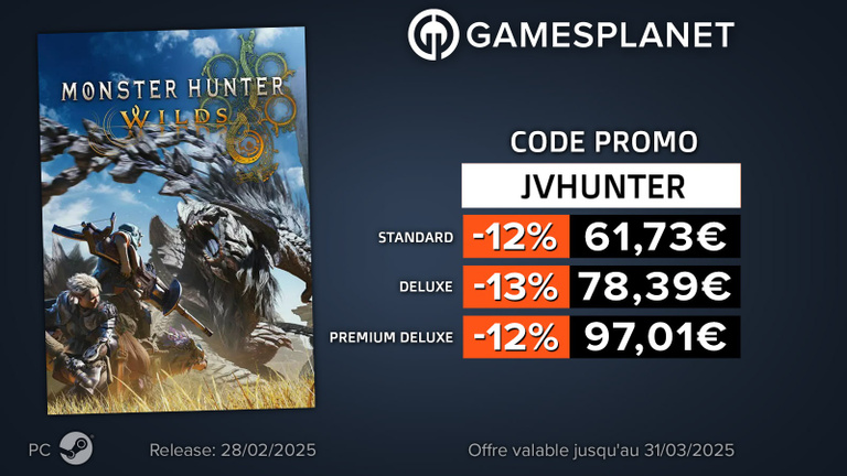 Monster Hunter Wilds : rejoignez la chasse au meilleur prix avec ce code promo pour PC Monster Hunter Wilds : rejoignez la chasse au meilleur prix avec ce code promo pour PC
