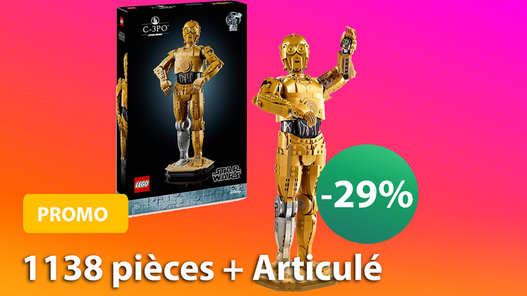 Promo LEGO : -29 sur le set Collector C-3PO a 1138 pièces en plus, il est articulé !