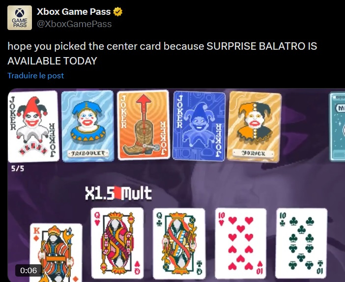 Ce super jeu vidéo qui a éclipsé les blockbusters de 2024 est disponible "gratuitement" dans le Xbox Game Pass Ultimate Ce super jeu vidéo qui a éclipsé les blockbusters de 2024 est disponible "gratuitement" dans le Xbox Game Pass Ultimate