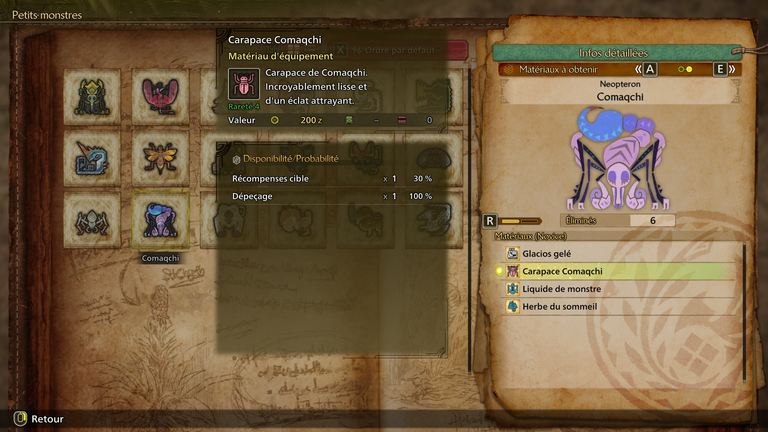 Cuirasse Comaqchi Monster Hunter Wilds : Où trouver cette ressource de forge ? 