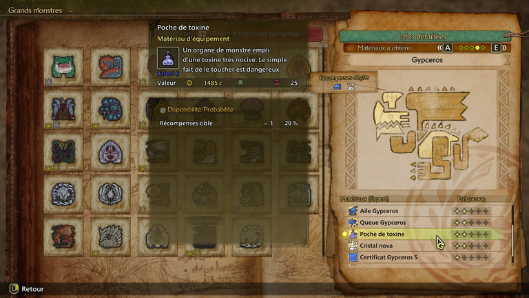 Poche de toxine Monster Hunter Wilds : Où trouver cette ressource de forge ? Poche de toxine Monster Hunter Wilds : Où trouver cette ressource de forge ?