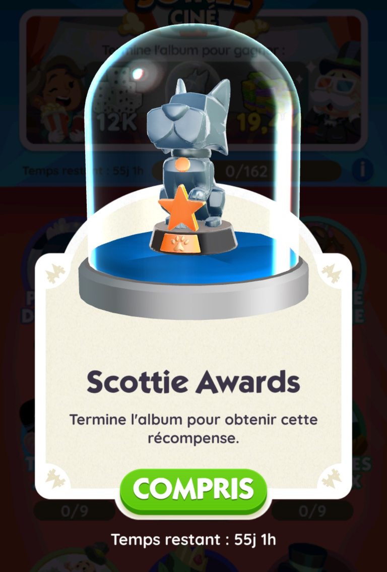 Un pion et un bouclier gratuits ainsi que 12 000 lancers de dés à gagner sur Monopoly GO! avec le nouvel album "Soirée ciné" Un pion et un bouclier gratuits ainsi que 12 000 lancers de dés à gagner sur Monopoly GO! avec le nouvel album "Soirée ciné"