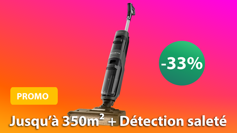 Promo aspirateur laveur : le Rowenta X-Clean avec sa détection intelligente est à -33% !