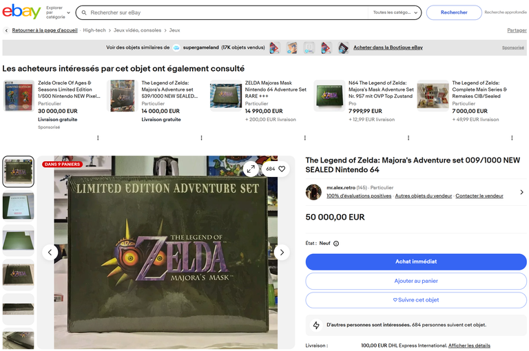 Avec ce seul jeu The Legend of Zelda jamais ouvert, vous pouvez acheter 200 Nintendo Switch ! Avec ce seul jeu The Legend of Zelda jamais ouvert, vous pouvez acheter 200 Nintendo Switch !