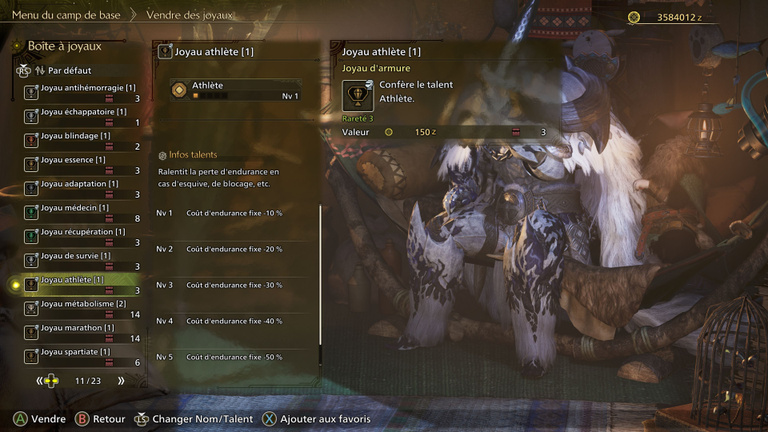 Athlète Monster Hunter Wilds : physique jewel, constitution… Comment fonctionne ce joyau et comment l’obtenir ? Athlète Monster Hunter Wilds : physique jewel, constitution… Comment fonctionne ce joyau et comment l’obtenir ?