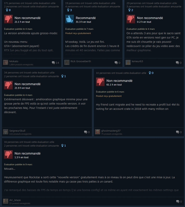 GTA 5 est le Grand Theft Auto le moins bien noté sur Steam et voici pourquoi… GTA 5 est le Grand Theft Auto le moins bien noté sur Steam et voici pourquoi…