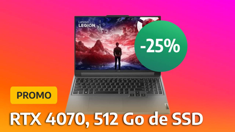 Au millieu des offres flash d'Amazon, ce concurrent brade le prix de ce PC portable gamer Lenovo doté d'une RTX 4070