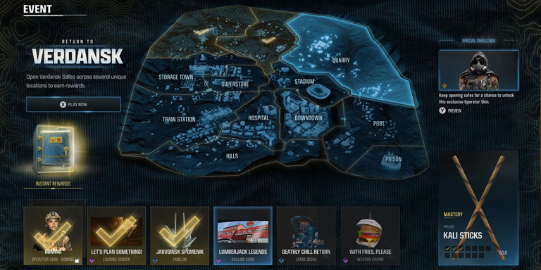 Return to Verdansk Warzone : Où trouver les coffres cachés pour débloquer le skin de Caine ? Return to Verdansk Warzone : Où trouver les coffres cachés pour débloquer le skin de Caine ?