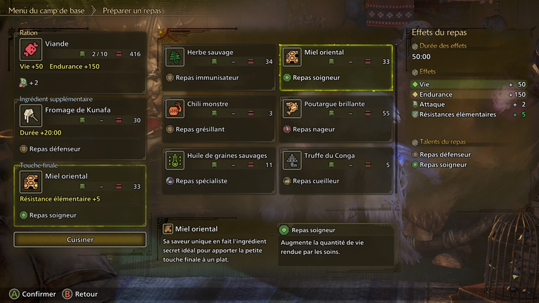 Miel oriental Monster Hunter Wilds : comment obtenir cet ingrédient ? 