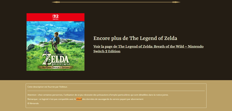 Zelda Nintendo Switch 2 : Breath of the Wild et Tears of the Kingdom ne feraient pas ce que les autres jeux vidéo font et c'est inquiétant… Zelda Nintendo Switch 2 : Breath of the Wild et Tears of the Kingdom ne feraient pas ce que les autres jeux vidéo font et c'est inquiétant…