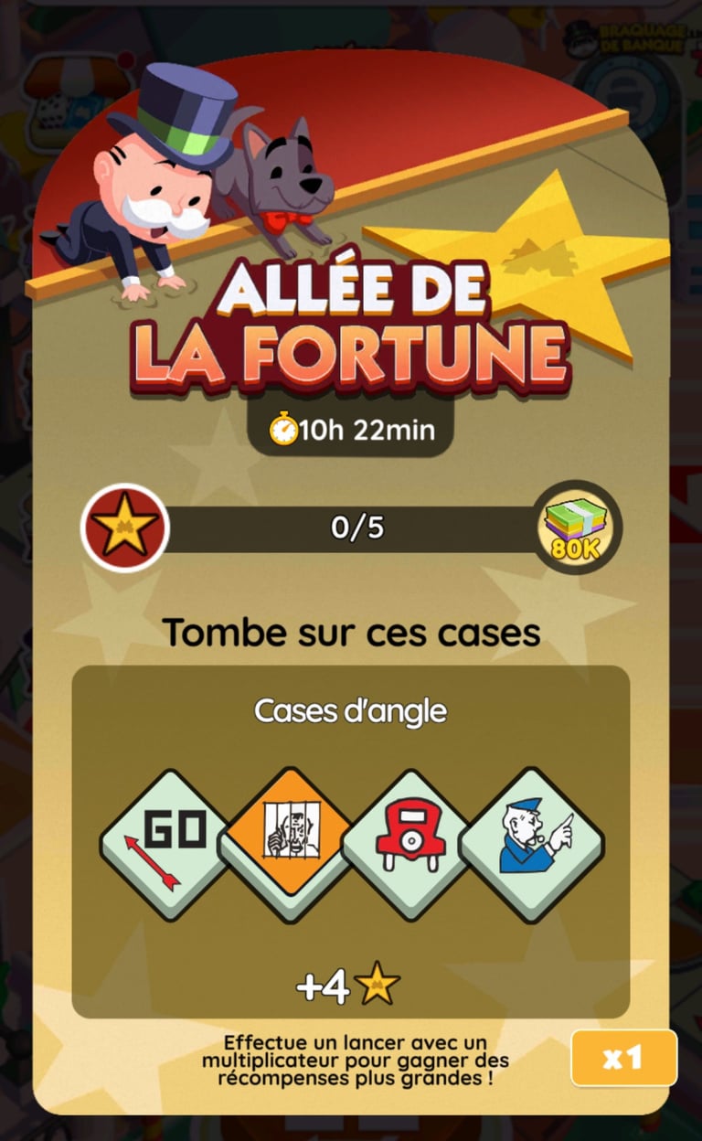 26 910 dés et 187 points triage jonglage à récupérer gratuitement sur Monopoly GO! via l'événement "Allée de la fortune" 26 910 dés et 187 points triage jonglage à récupérer gratuitement sur Monopoly GO! via l'événement "Allée de la fortune"