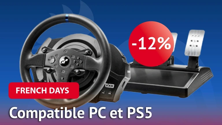 L'offre flash d'Amazon sur ce volant de course Thrustmaster T300 RS pendant les French Days est folle !