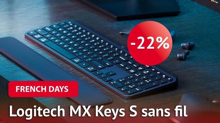 French Days : -22% pour l'un des meilleurs claviers sans fil ergonomique, le Logitech MX Keys S