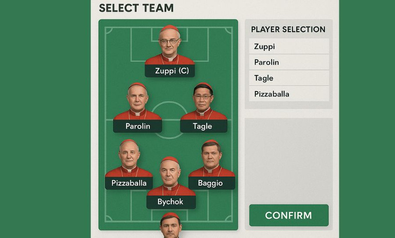 Ce jeu de foot improbable consiste à deviner le nom du nouveau pape : il a déjà convaincu 75 000 joueurs Ce jeu de foot improbable consiste à deviner le nom du nouveau pape : il a déjà convaincu 75 000 joueurs