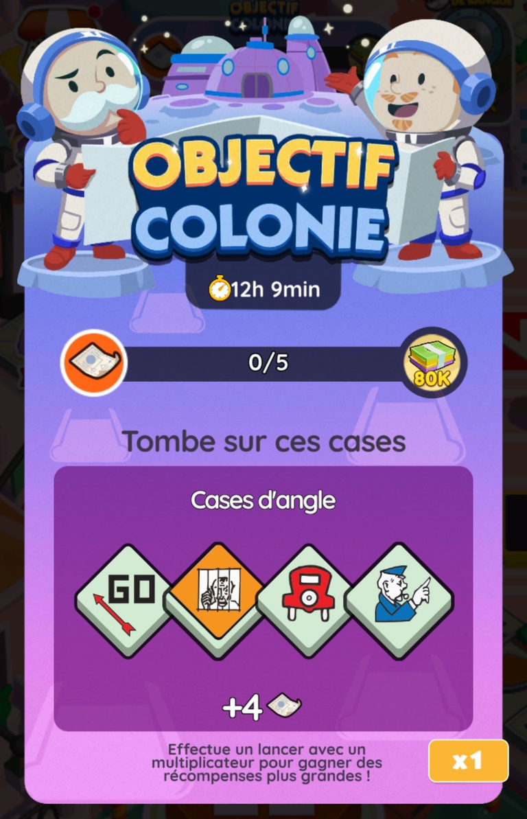 12 105 dés et 211 pioches gratuits à récupérer sur Monopoly GO! x Star Wars via l'événement "Objectif colonie" 12 105 dés et 211 pioches gratuits à récupérer sur Monopoly GO! x Star Wars via l'événement "Objectif colonie"