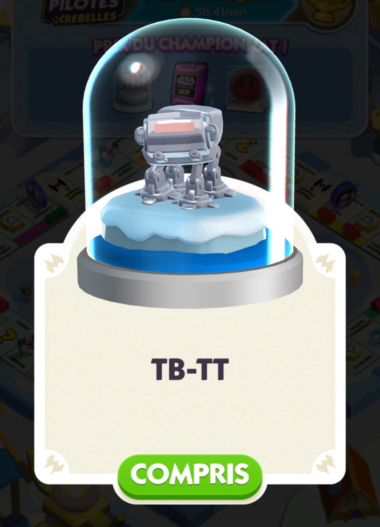 Monopoly Go! : Un pion TB-TT gratuit à gagner via l'événement "Pilotes Rebelles" Monopoly Go! : Un pion TB-TT gratuit à gagner via l'événement "Pilotes Rebelles"