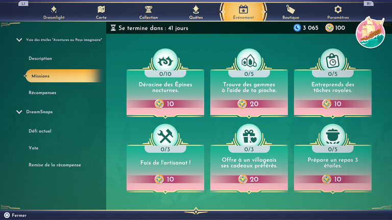 Voie des Étoiles Aventures au Pays Imaginaire DDV : toutes les missions et récompenses de la nouvelle saison ! Voie des Étoiles Aventures au Pays Imaginaire DDV : toutes les missions et récompenses de la nouvelle saison !