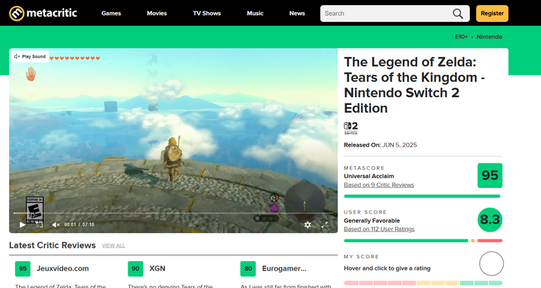 Le meilleur jeu vidéo de 2025 n'est plus Clair Obscur Expedition 33... et c'est à cause de la Nintendo Switch 2 ! Le meilleur jeu vidéo de 2025 n'est plus Clair Obscur Expedition 33... et c'est à cause de la Nintendo Switch 2 !