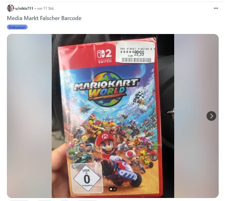 30€ de moins sur Mario Kart World en neuf ! Ce joueur a eu la chance de sa vie…