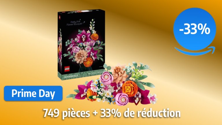 Prime Day LEGO : ce bouquet immortel est en réduction à -33% 