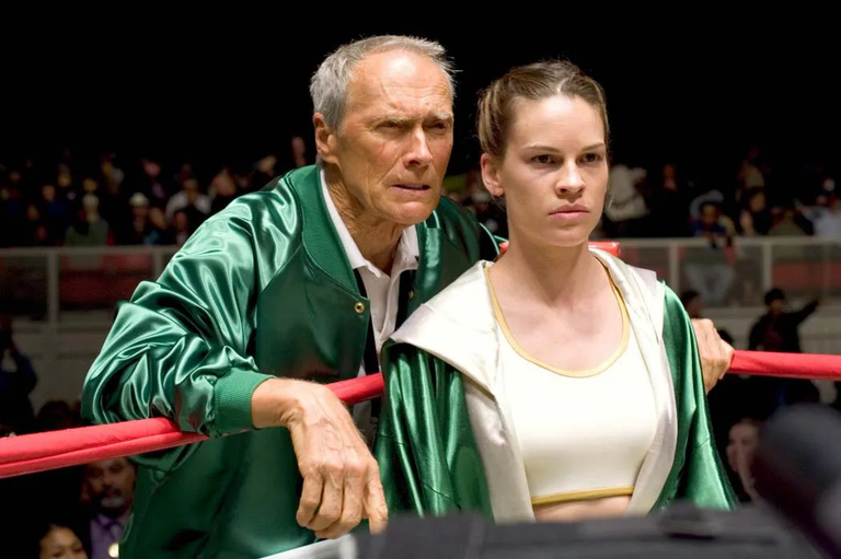 Clint Eastwood dans Million Dollar Baby Clint Eastwood dans Million Dollar Baby