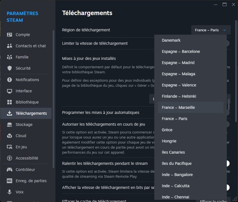 Comment optimiser les téléchargements de jeux sur Steam ?