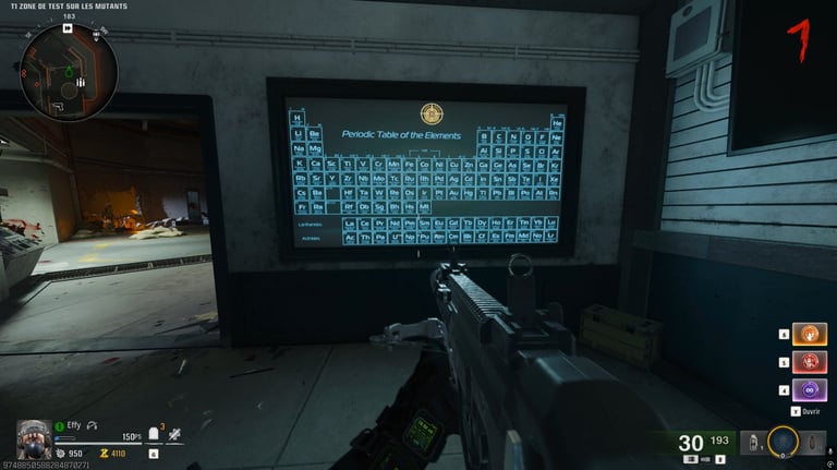 Tableau des éléments Reckoning Black Ops 6 : comment réussir cet easter egg ? Tableau des éléments Reckoning Black Ops 6 : comment réussir cet easter egg ?
